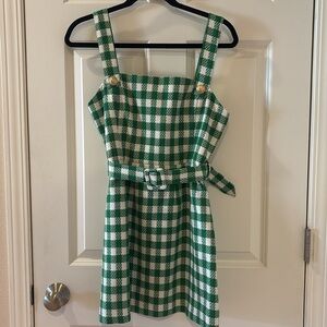 kourt Blaine Mini Dress - Green Gingham / 6